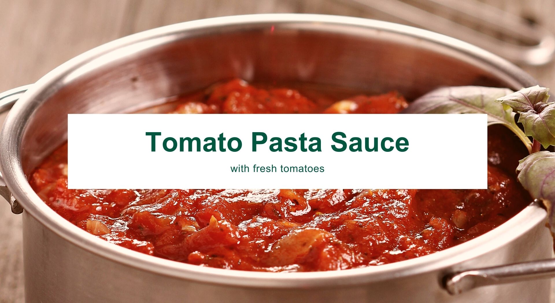 Tomato Pasta Sauce - a recipe ~ Tomato Source